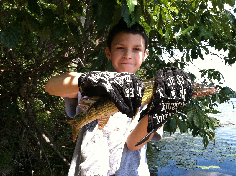 my boy fishing like a champ